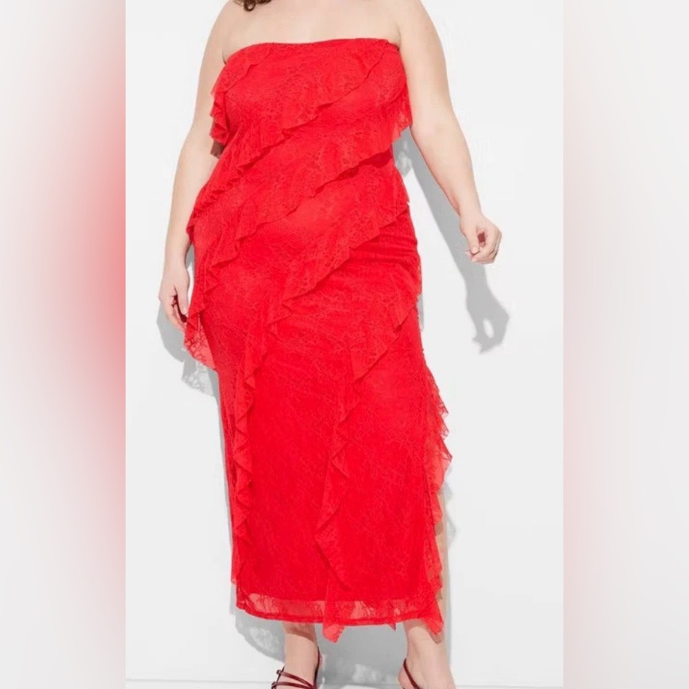 Wild Fable Bold Rose Red dress